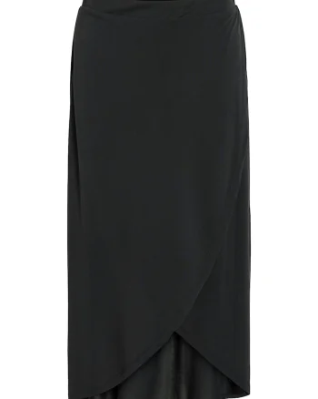 Fusta  model VILA-14101691, neagra, 70% modal, 30% poliester