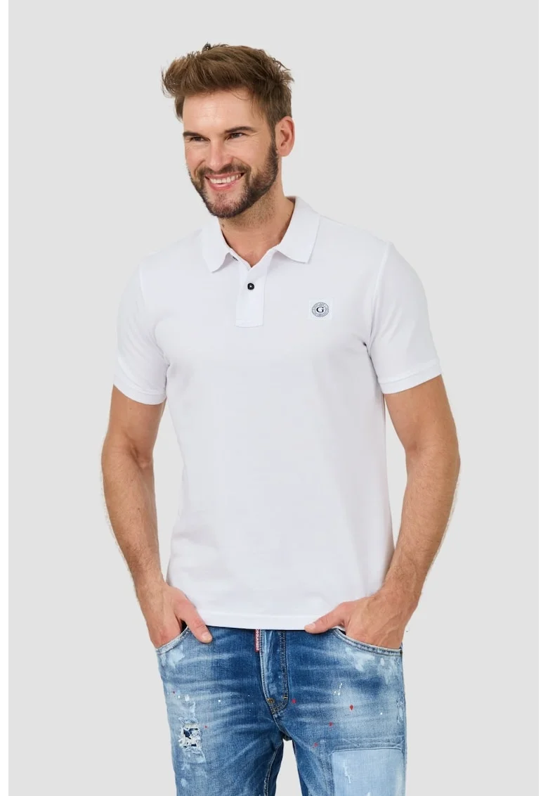 Tricou Polo  alb - 56754, Alb