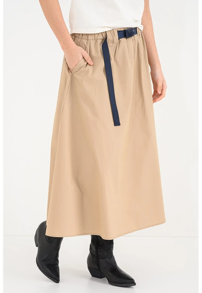 Fusta lunga de bumbac, Maro camel