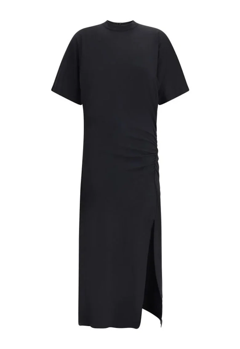 Rochie lunga,  Marvin, Bumbac, Negru,