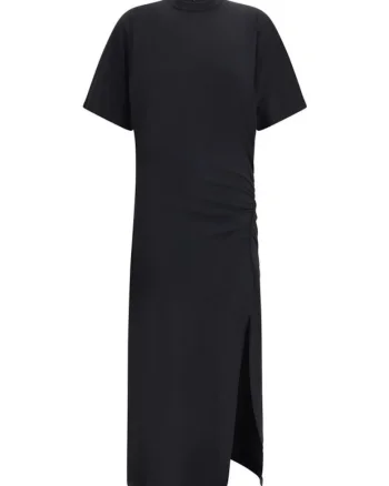 Rochie lunga,  Marvin, Bumbac, Negru,
