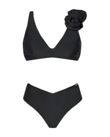 Costum de baie dama,  plastic, negru,