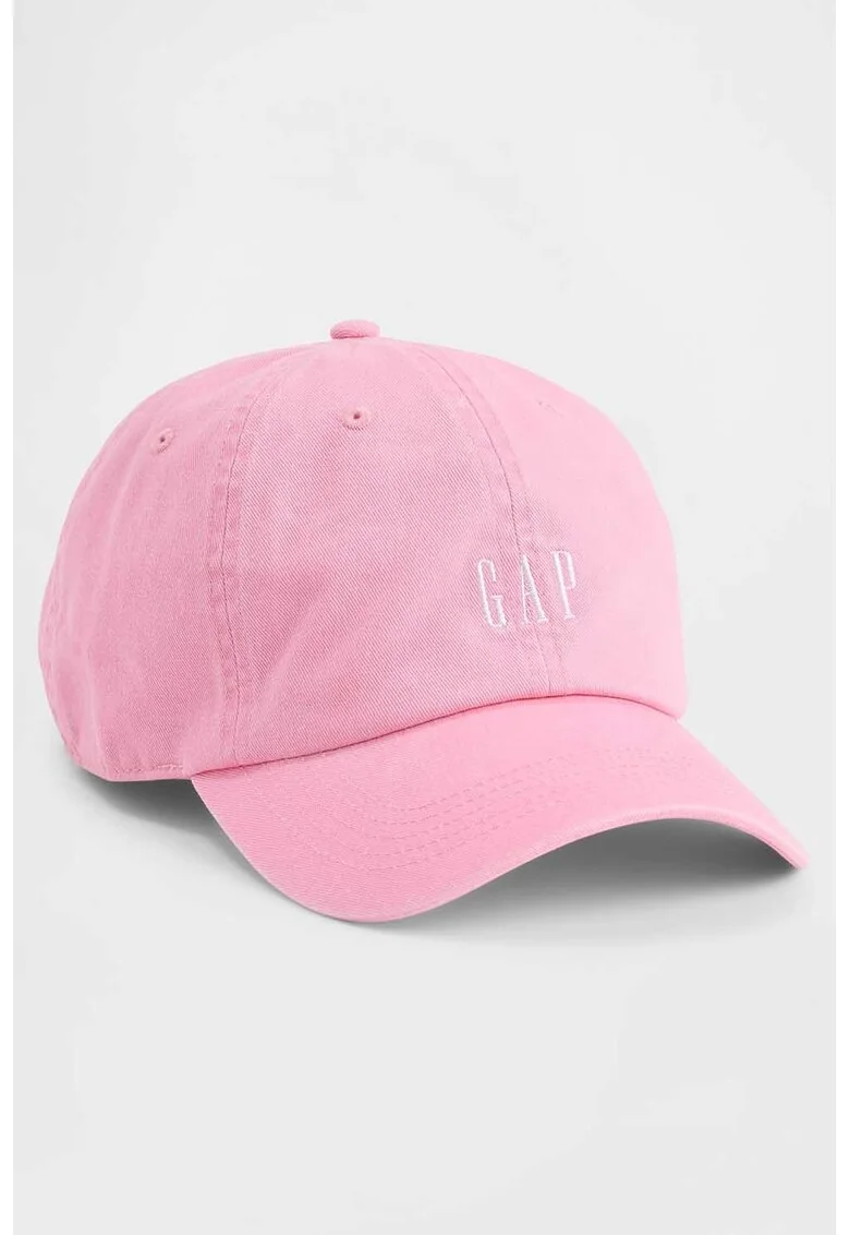 Sapca baseball de denim cu logo, Roz