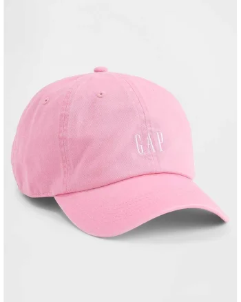 Sapca baseball de denim cu logo, Roz