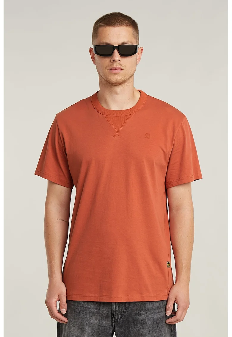 Tricou de bumbac organic Nifous, Rosu deschis