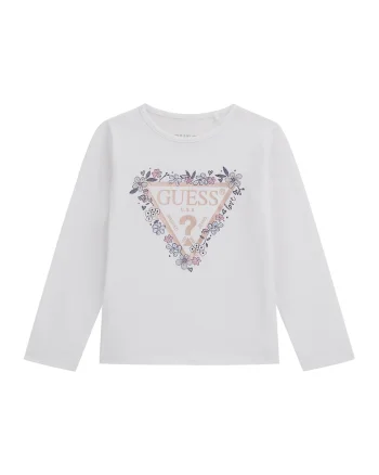 Bluza din amestec de bumbac cu imprimeu logo, Alb murdar
