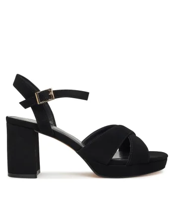 Sandale dama  AYLA, negru, tesaturadwqf, Negru