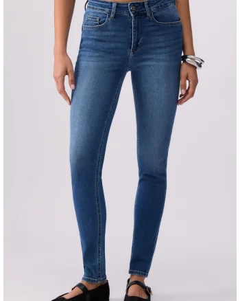 Blugi skinny din amestec de lyocell, Albastru royal