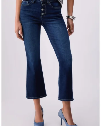 Blugi bootcut din amestec de lyocell, Albastru deschis