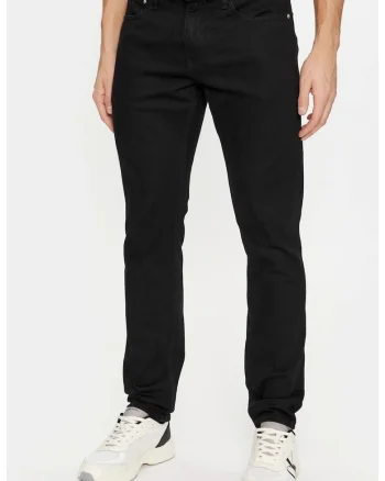 Blugi slim fit cu talie joasa, Negru