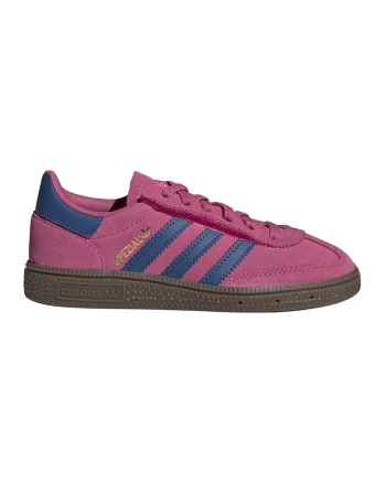 Pantofi sport Handball Spezial din piele intoarsa si piele, Roz inchis/Albastru