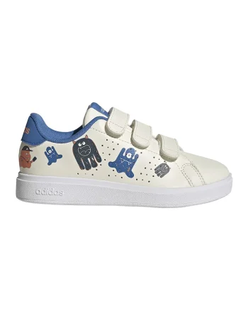 Pantofi sport Advantage Base 2.0 cu velcro, Portocaliu/Alb murdar/Albastru