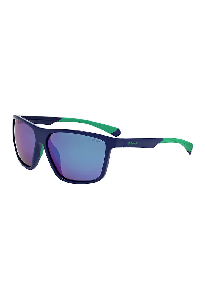 Ochelari de soare polarizati cu lentile uni, Verde/Albastru inchis