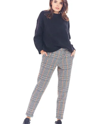 Pantaloni Lungi Carouri Poliester A365, Albastru inchis