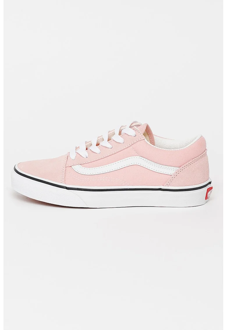 Tenisi cu garnituri din piele Old Skool, Roz
