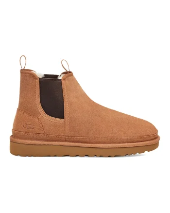 Ghete Cheslea de piele intoarsa Neumel, Maro camel