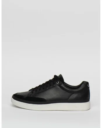 Pantofi sport de piele cu insertii de piele intoarsa South Bay, Negru, Albdasqs, Alb/Negru