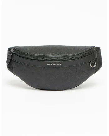Borseta de piele Greyson, Negru