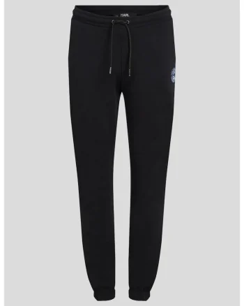 Pantaloni trening cu talie ajustabila, Negru