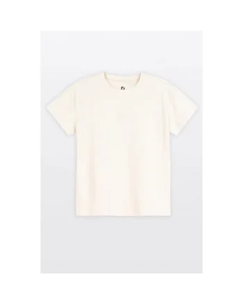 Tricou cu decolteu rotund si mesaj