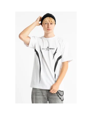 Tricou cu decolteu la baza gatului si croiala lejera