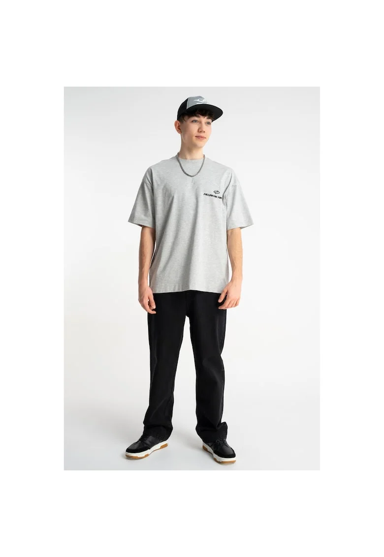 Tricou supradimensionat cu imprimeu grafic pe spate