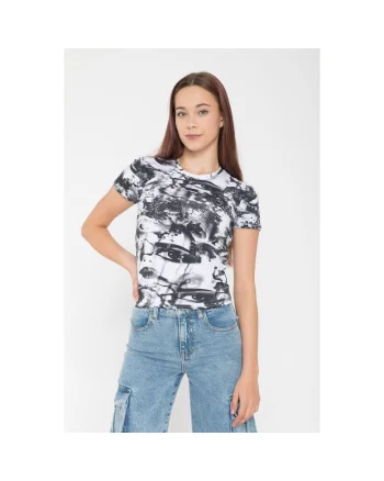 Tricou slim-fit cu imprimeu,