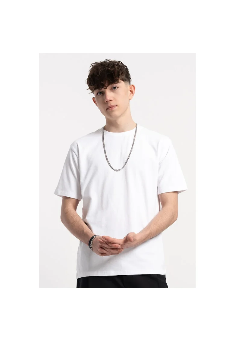 Tricou uni din amestec de bumbac,