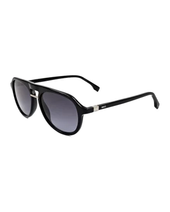 Ochelari de soare aviator cu lentile in degrade, Negru