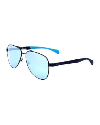 Ochelari de soare aviator cu rame metalice, Bleumarin