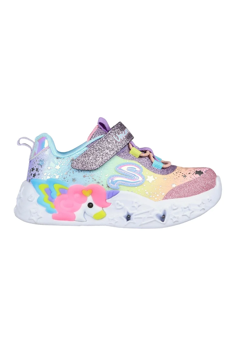 Pantofi sport cu LED-uri Unicorn Dreams, Multicolor