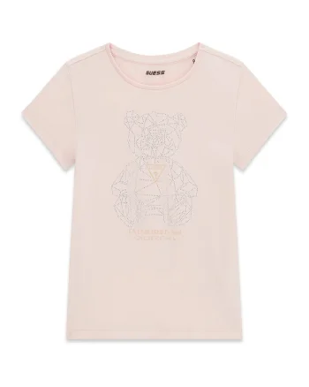 Tricou regular fit din amestec de bumbac cu logo, Roz pal