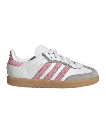 Pantofi sport Samba OG din piele cu garnituri din piele intoarsa, Roz pastel/Maro taupe deschis/Alb optic