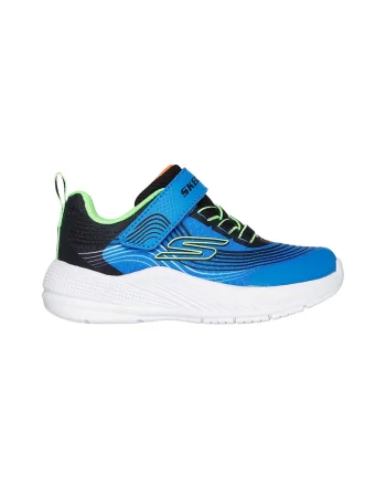 Pantofi sport cu velcro Microspec Advance, Negru/Turcoaz