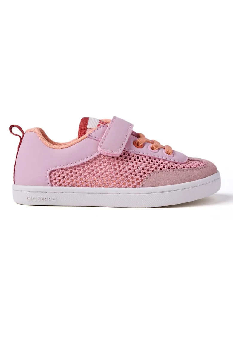 Pantofi sport de plasa cu velcro Crete, Coral