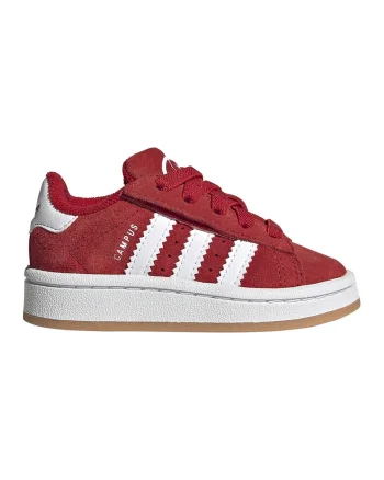 Pantofi sport Campus 00s din piele intoarsa, Coral/Alb optic/Rosu vermillion