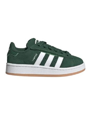 Pantofi sport Campus 00s din piele intoarsa, Alb/Verde