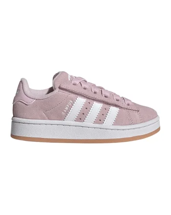 Pantofi sport Campus 00s din piele intoarsa, Alb/Roz prafuit