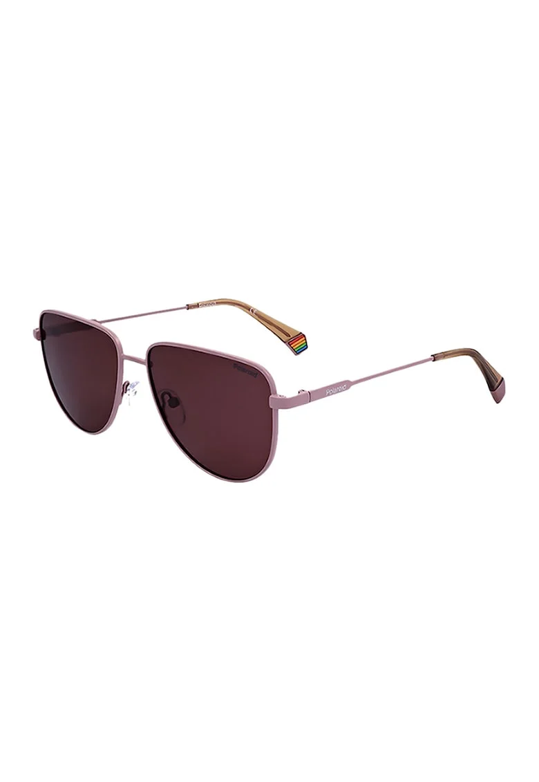 Ochelari de soare unisex cu lentile polarizate, Roz stins