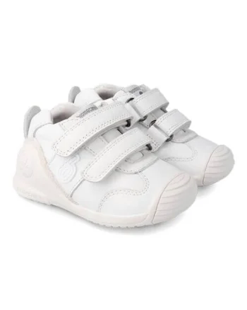 Pantofi copii baieti din piele naturala  221001-C050, Alb