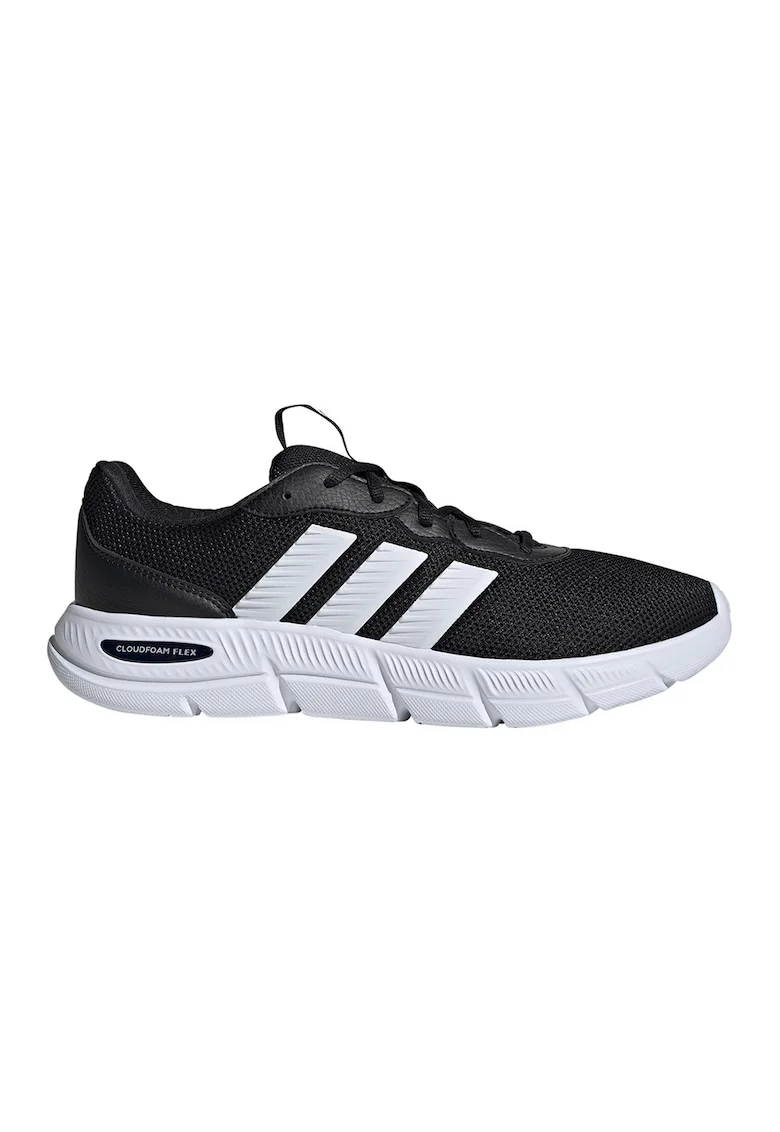 Pantofi sport Cloudfoam Flex cu insertii de piele ecologica, Negru/Alb optic