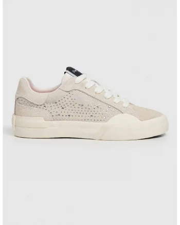 Pantofi sport de piele intoarsa cu sireturi, Negru/Maro camel/Argintiu