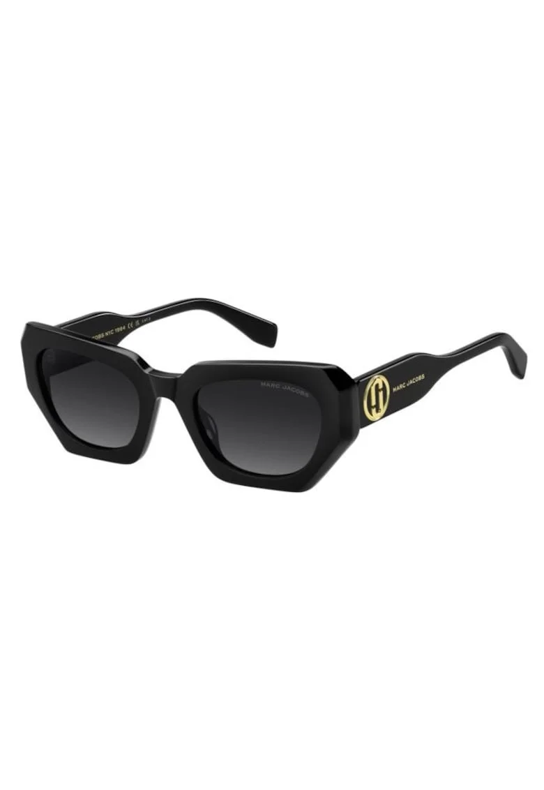 Ochelari de soare cat-eye cu lentile in degrade, Negru