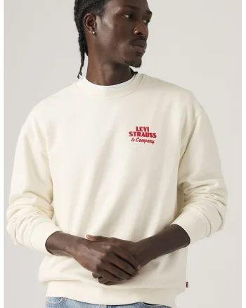 Bluza de trening relaxed fit de bumbac, Rosu/Crem