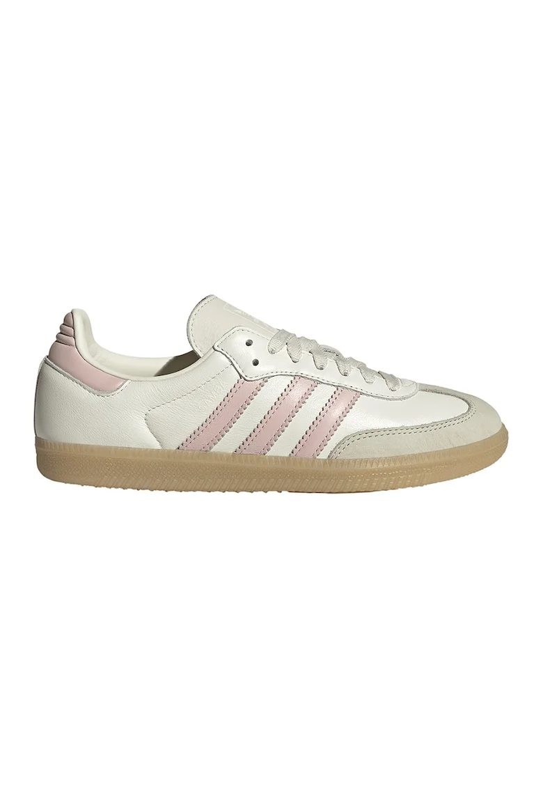 Pantofi sport Samba low-cut din piele, Gri/Roz