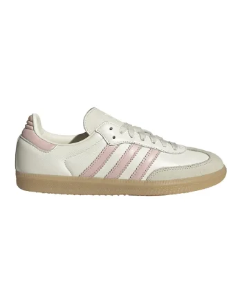 Pantofi sport Samba low-cut din piele, Gri/Roz