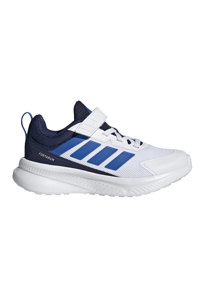 Pantofi sport FortaRun 4.0 cu velcro, Alb/Albastru royal/Bleumarin