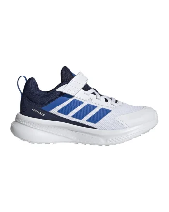 Pantofi sport FortaRun 4.0 cu velcro, Alb/Albastru royal/Bleumarin