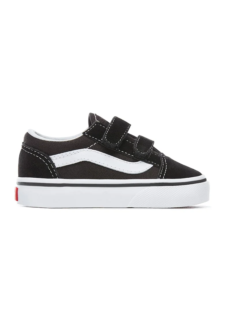 Tenisi cu inchidere velcro Old Skool, Alb/Negru