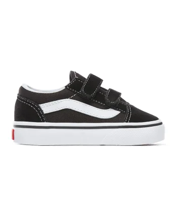 Tenisi cu inchidere velcro Old Skool, Alb/Negru